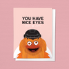 YOU HAVE NICE EYES, PHILLY GRITTY FLYERS LOVE GREETING CARD