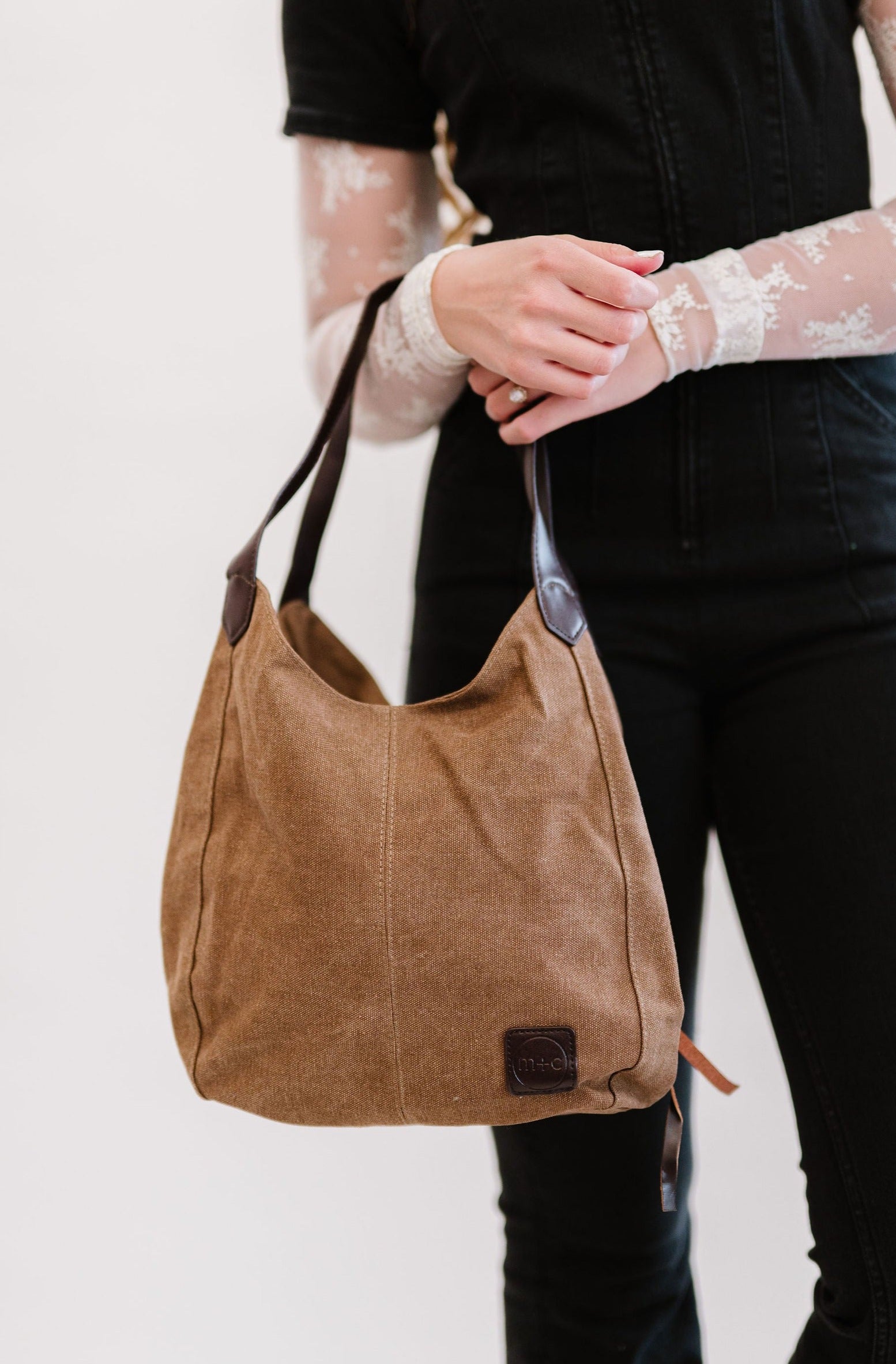 ANNISTON CANVAS HOBO BAG - FINAL SALE