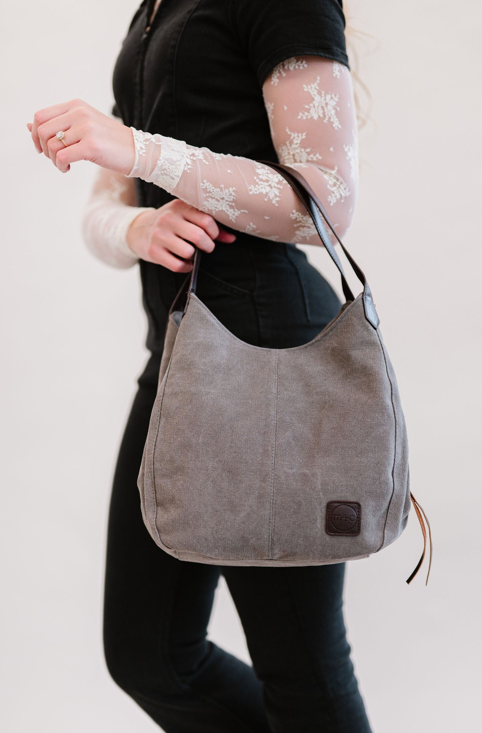 ANNISTON CANVAS HOBO BAG - FINAL SALE