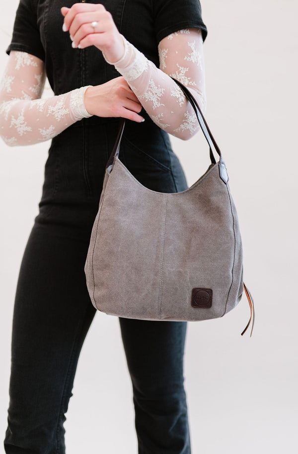 ANNISTON CANVAS HOBO BAG - FINAL SALE