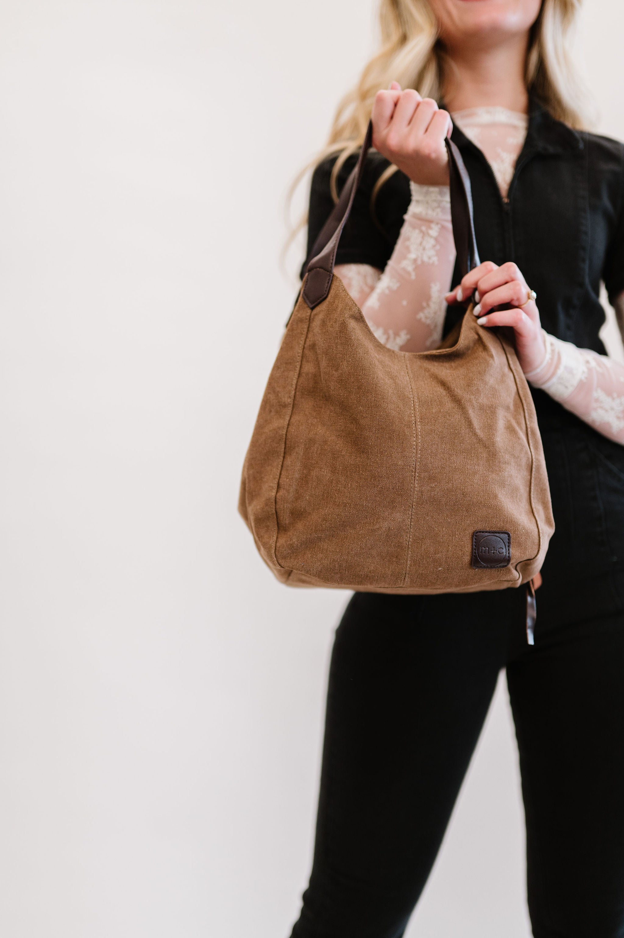 ANNISTON CANVAS HOBO BAG - FINAL SALE