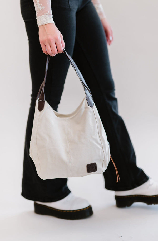 ANNISTON CANVAS HOBO BAG - FINAL SALE