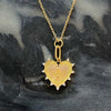 CLIP HANGING INITAL HEART NECKLACE