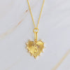 CLIP HANGING INITAL HEART NECKLACE