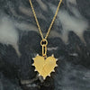 CLIP HANGING INITAL HEART NECKLACE