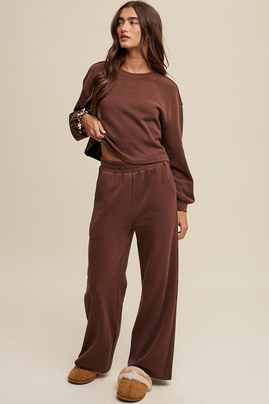 MODERN KNIT LOOSE ATHLEISURE LOUNGE SET