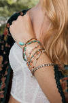 SWEET PASTEL STUDDED BEADS LAYERED BRACELET