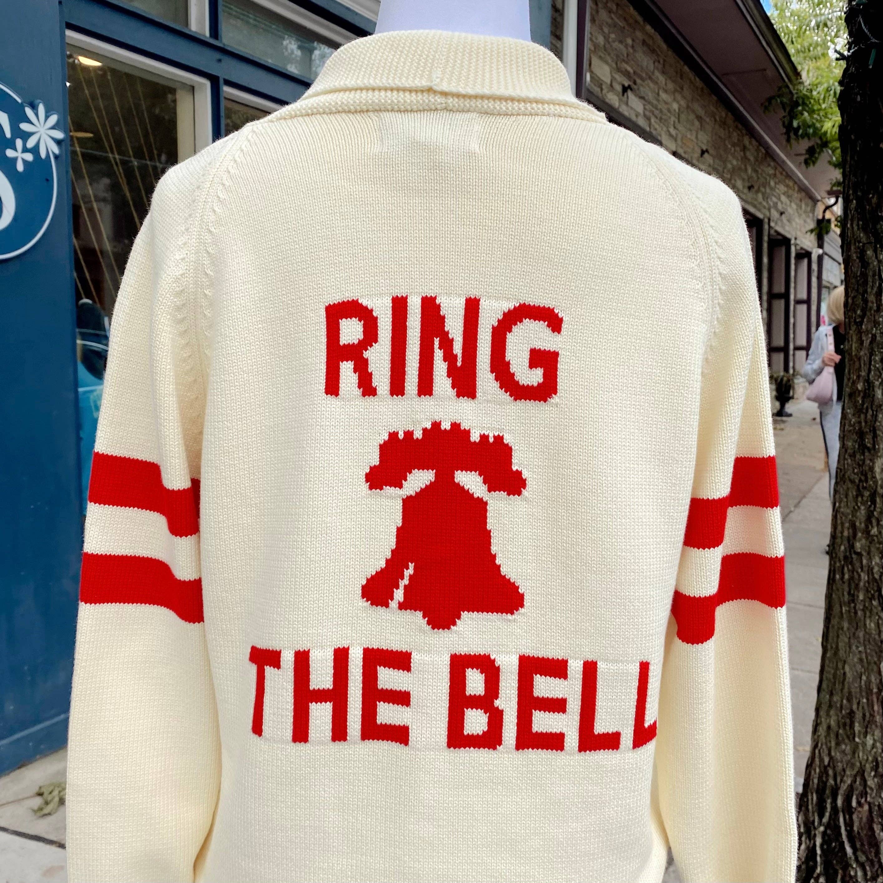 RING THE BELL COLLARED KNIT CARDIGAN