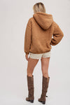 SHERPA TEDDY PULLOVER, MEDIUM BROWN