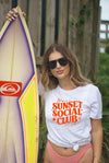 SUNSET SOCIAL CLUB BELLA CANVA GRAPHIC TEE