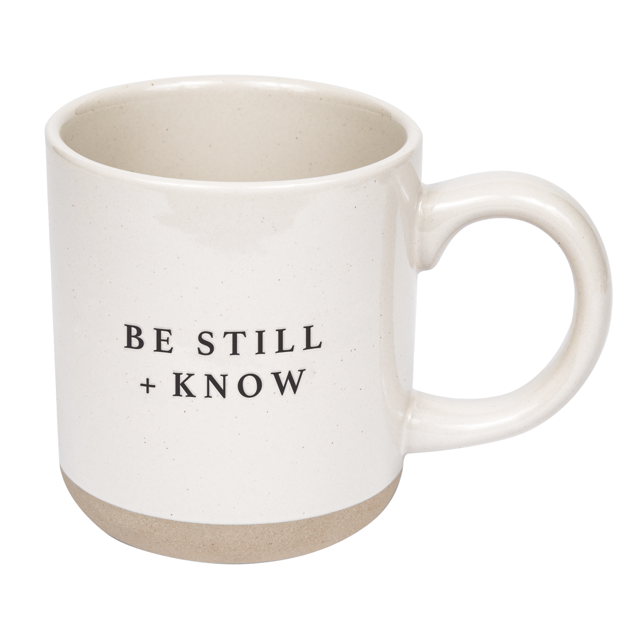 BE STILL AND KNOW 14OZ. STONEWARE COFFEE MUG