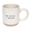 BE STILL AND KNOW 14OZ. STONEWARE COFFEE MUG