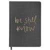 BE STILL AND KNOW FABRIC JOURNAL