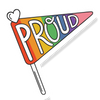 PROUD PRIDE FLAG VINYL STICKER