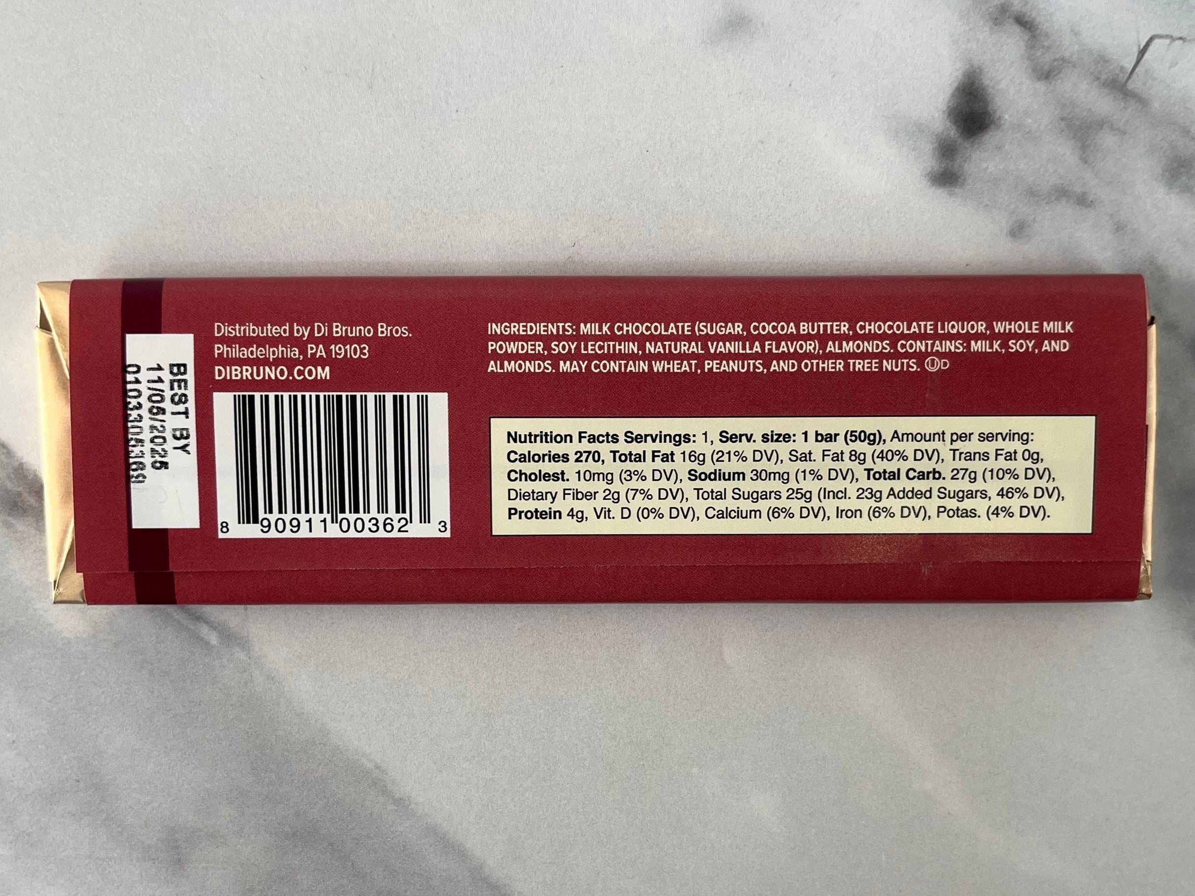 MILK CHOCOLATE ALMOND BAR