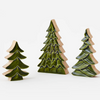 SHINY GREEN WOOD TREE BLOCK