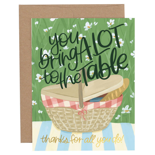PICNIC THANK YOU GREETING CARD
