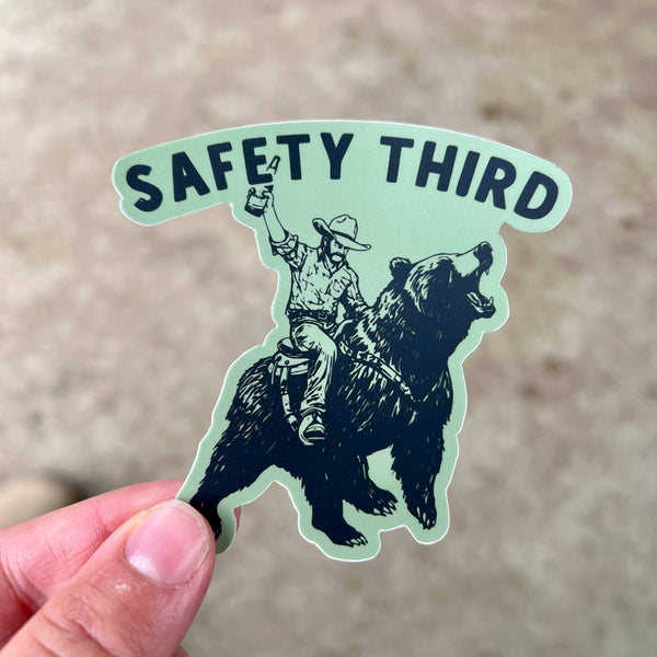 OUTDOOR BEAR STICKER | SAFETY THIRD DECAL