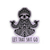 YOGA SLOTH STICKER - WEATHERPROOF - 3.5 INCH