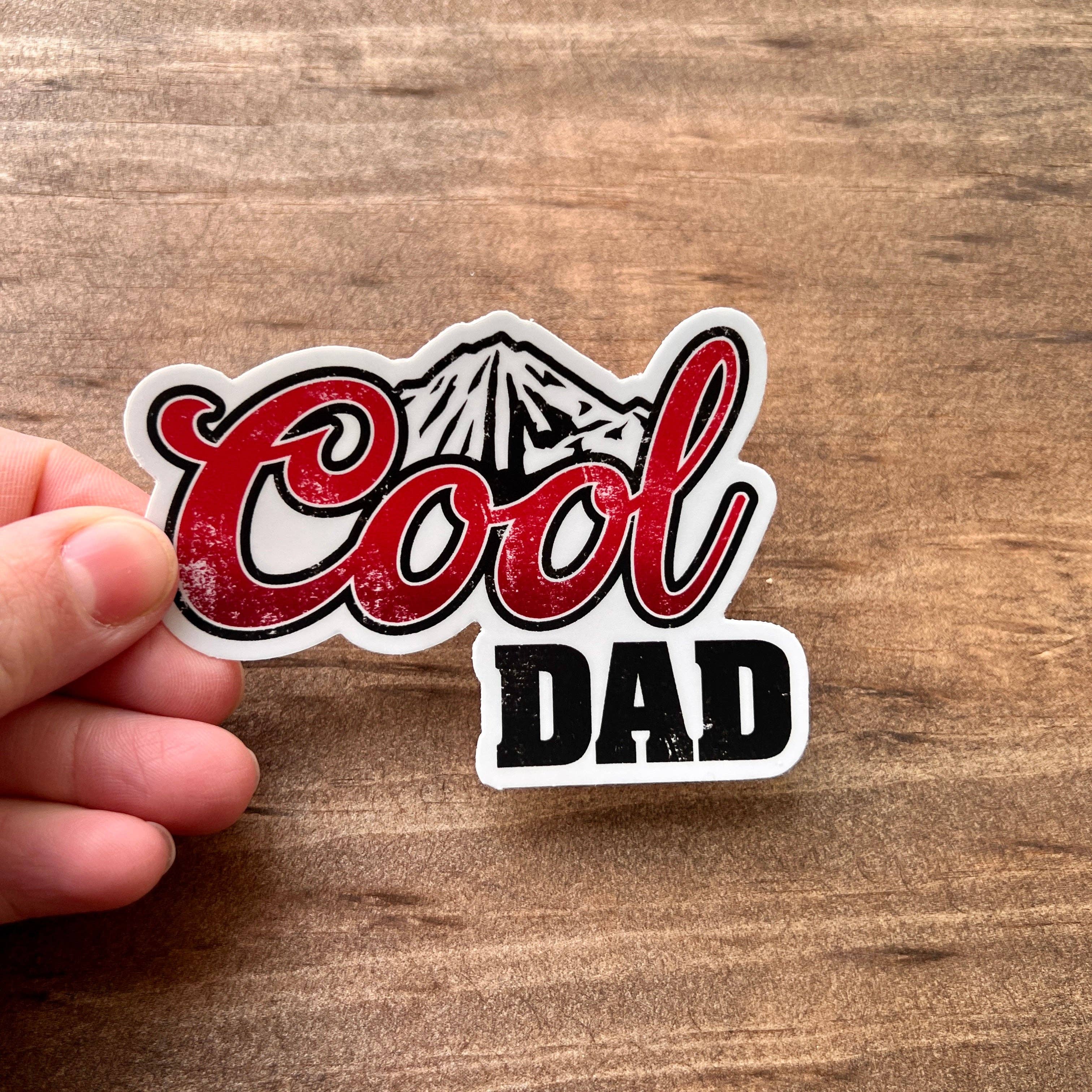 COOL DAD BEER LOGO STICKER