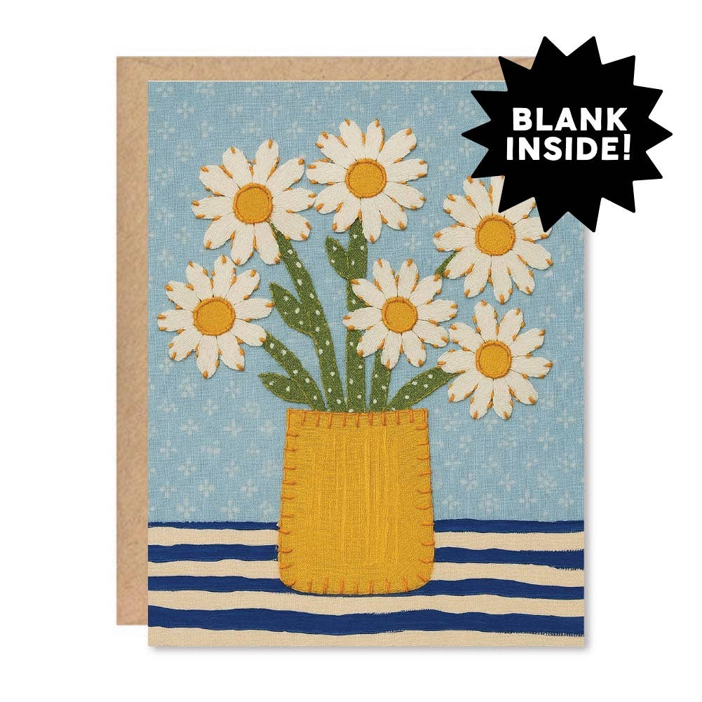 DAISY VASE CARD
