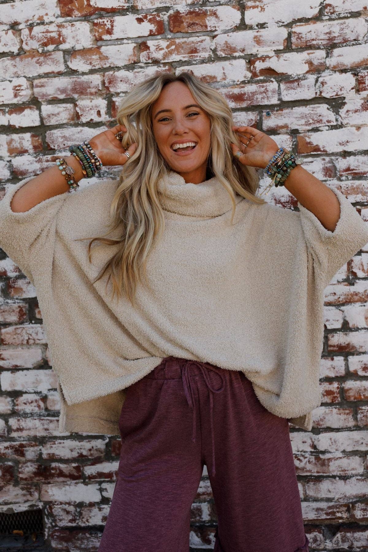 HARTLIE SWEATER TOP - SHELL