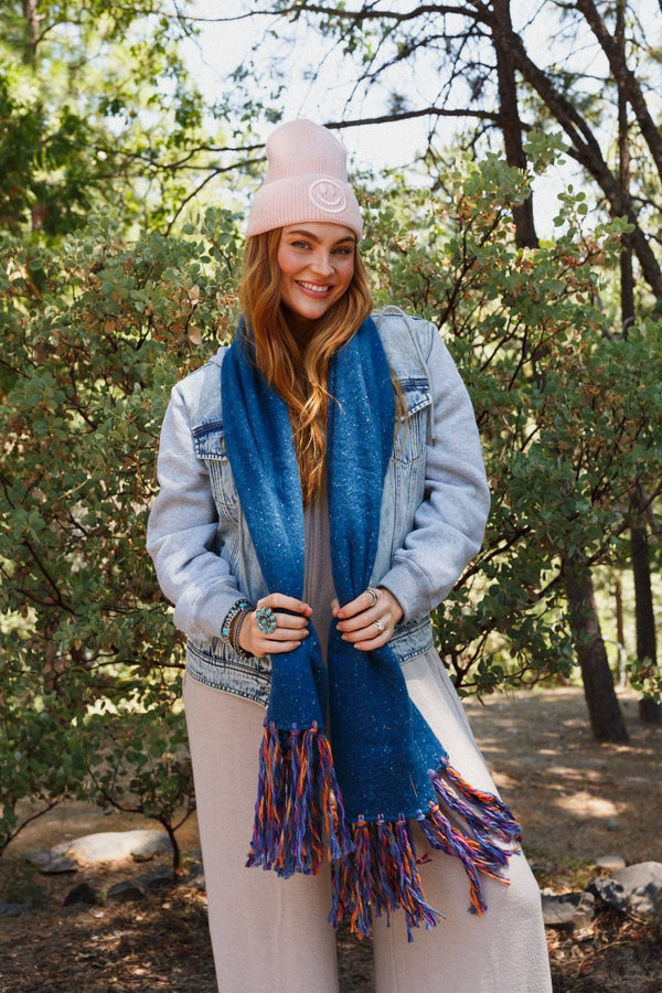 STARDUST SPECKLED FRINGE SCARF