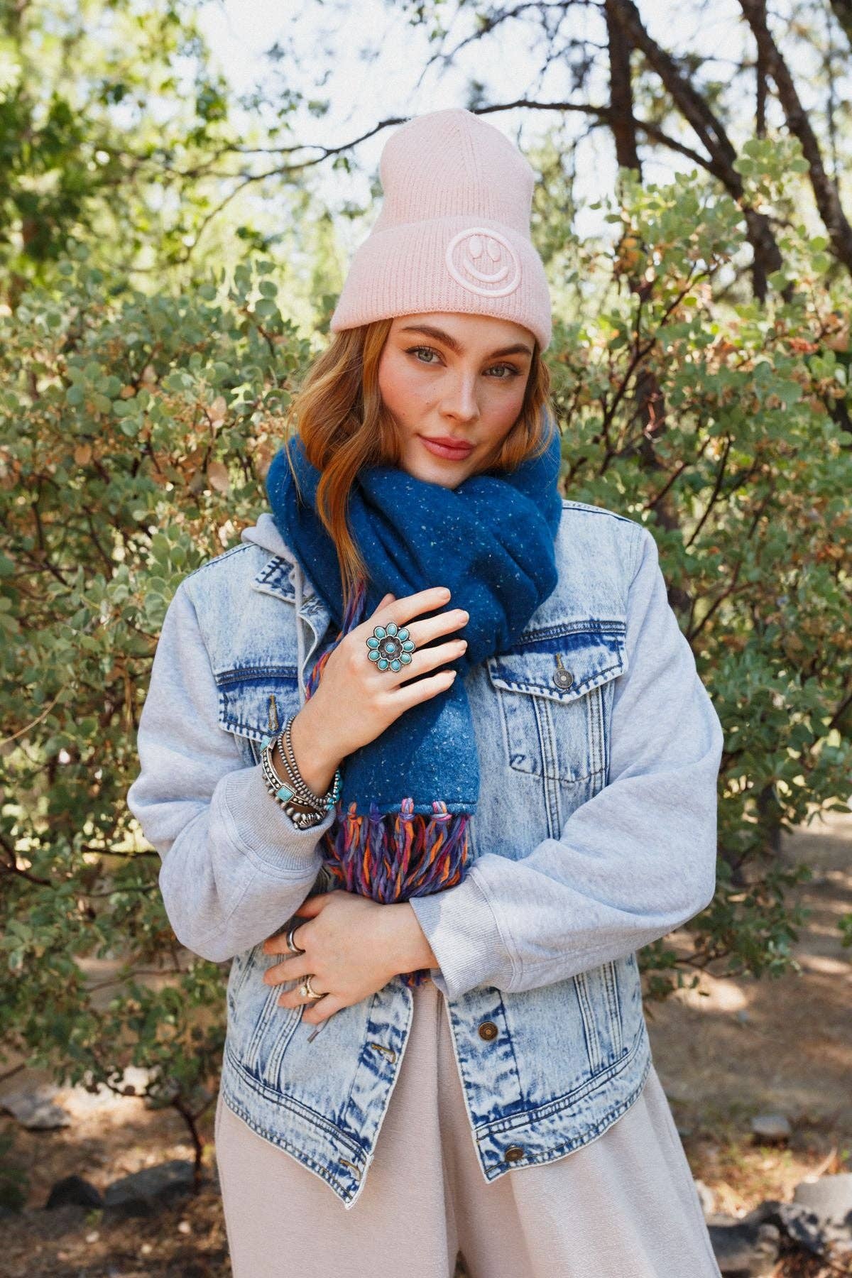 STARDUST SPECKLED FRINGE SCARF