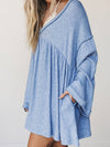 CAREFREE HIPPIE SLEEVE MINI DRESS