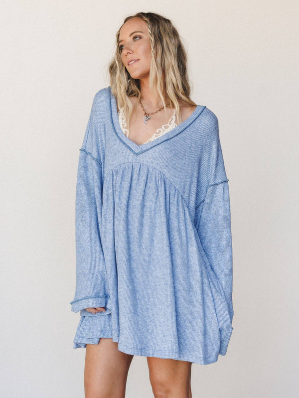 CAREFREE HIPPIE SLEEVE MINI DRESS