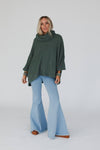 HARTLIE SWEATER TOP - BASIL