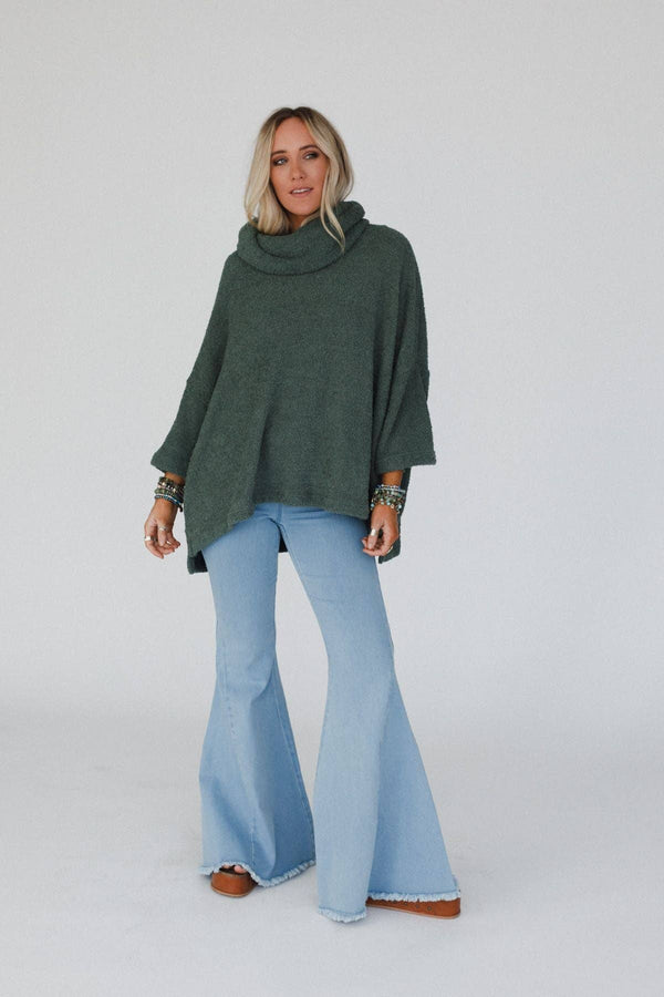 HARTLIE SWEATER TOP - BASIL