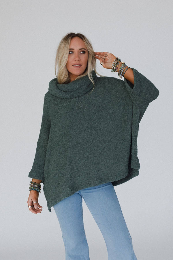 HARTLIE SWEATER TOP - BASIL