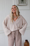 SERENE TEXTURED TOP -OATMEAL