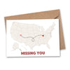 DIY MISSING YOU HEART LONG DISTANCE GREETING CARD