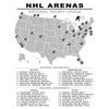 NHL ARENAS CHECKLIST POSTER (NATIONAL HOCKEY LEAGUE)