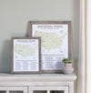 FRAMED NATIONAL PARKS CHECKLIST - 63 PARKS