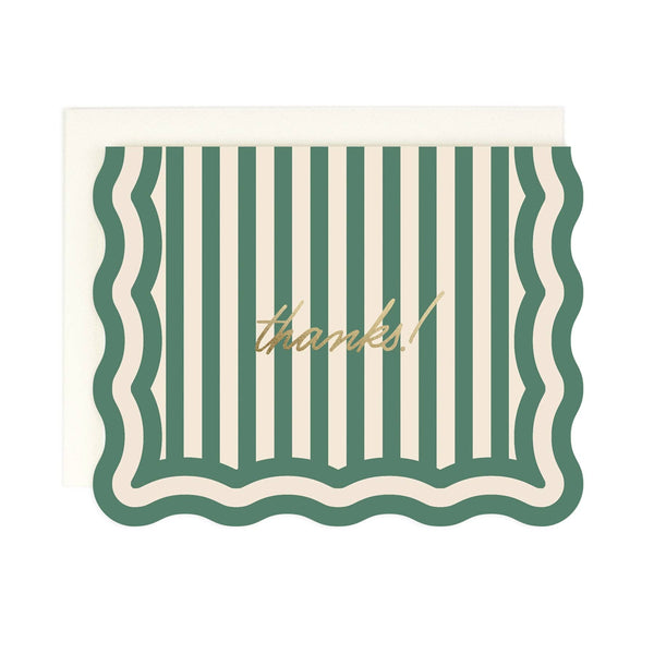 THANKS! STRIPED THANK YOU CARD