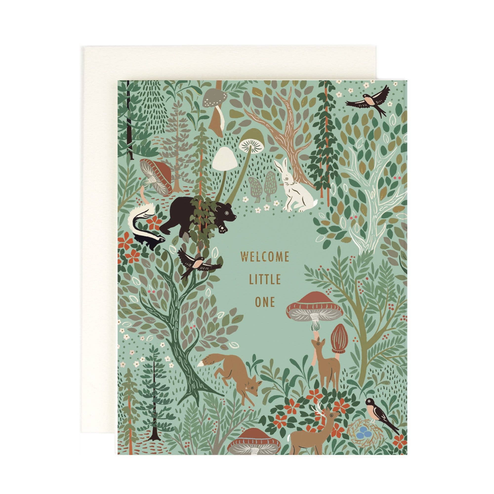 WOODLAND BABY CARD