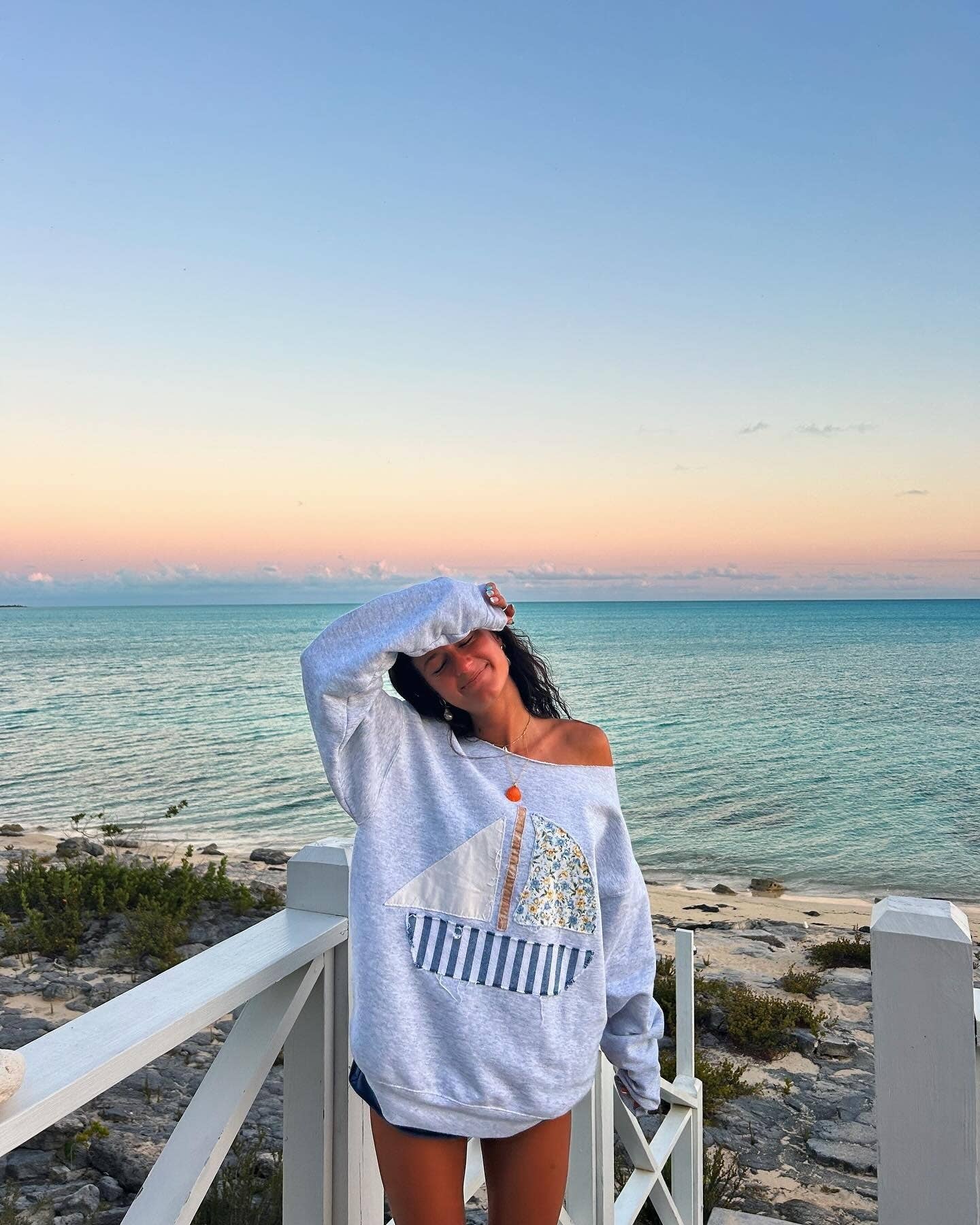 LONG SLEEVE SAILBOAT TOP