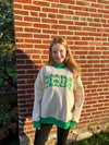 GREEN BUFFALO PLAID BIRDS MOCK NECK ONE SIZE