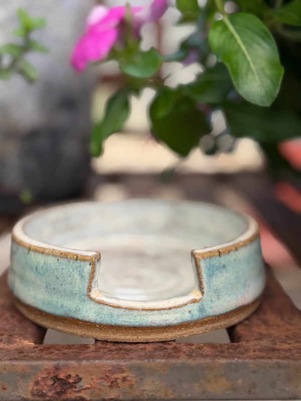 4 PIECE COASTER SET W/ HOLDER