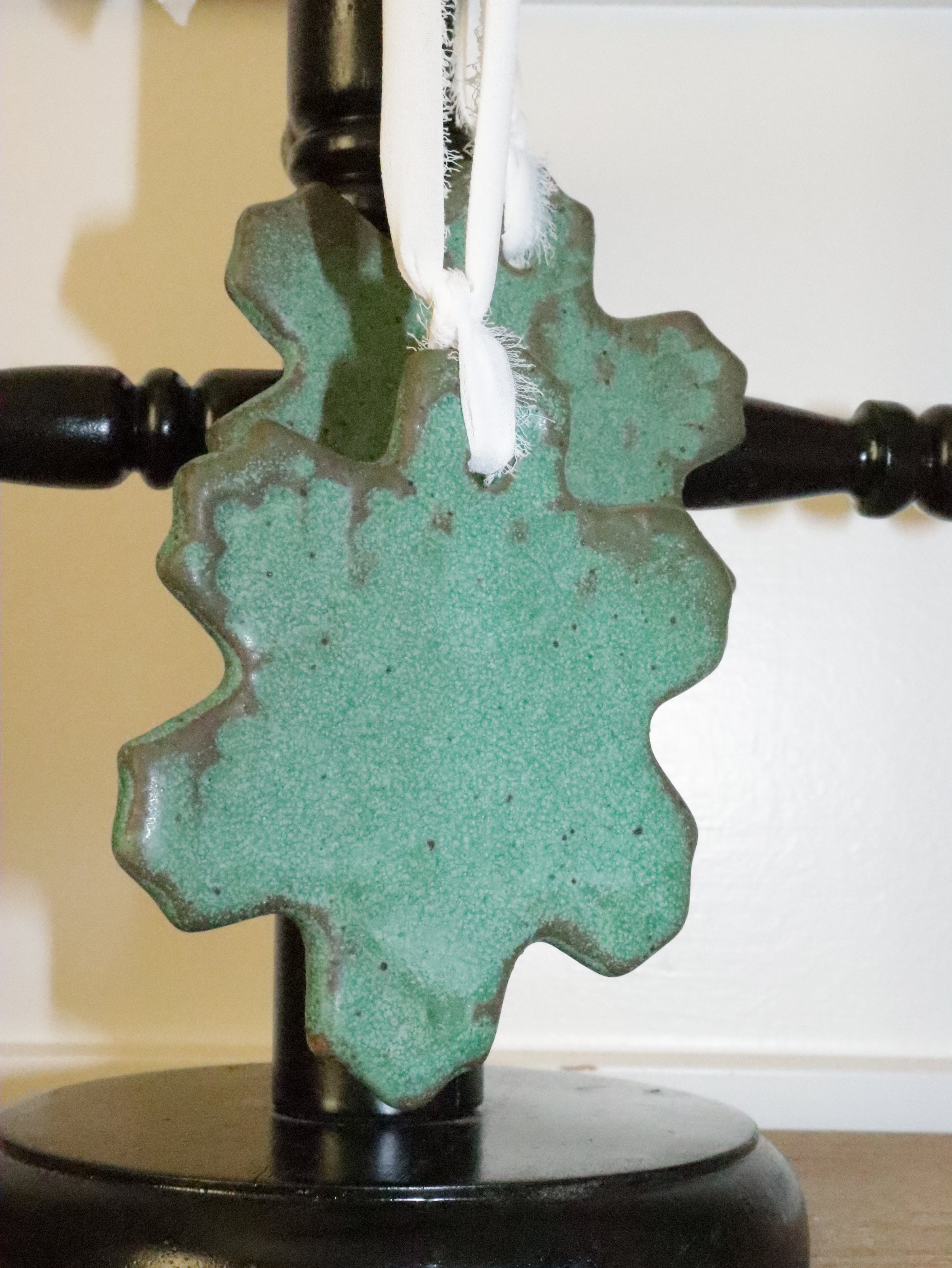 LARGE SNOWFLAKE ORNAMENT PATINA AR