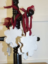MEDIUM SNOWFLAKE ORNAMENT WHITE AR