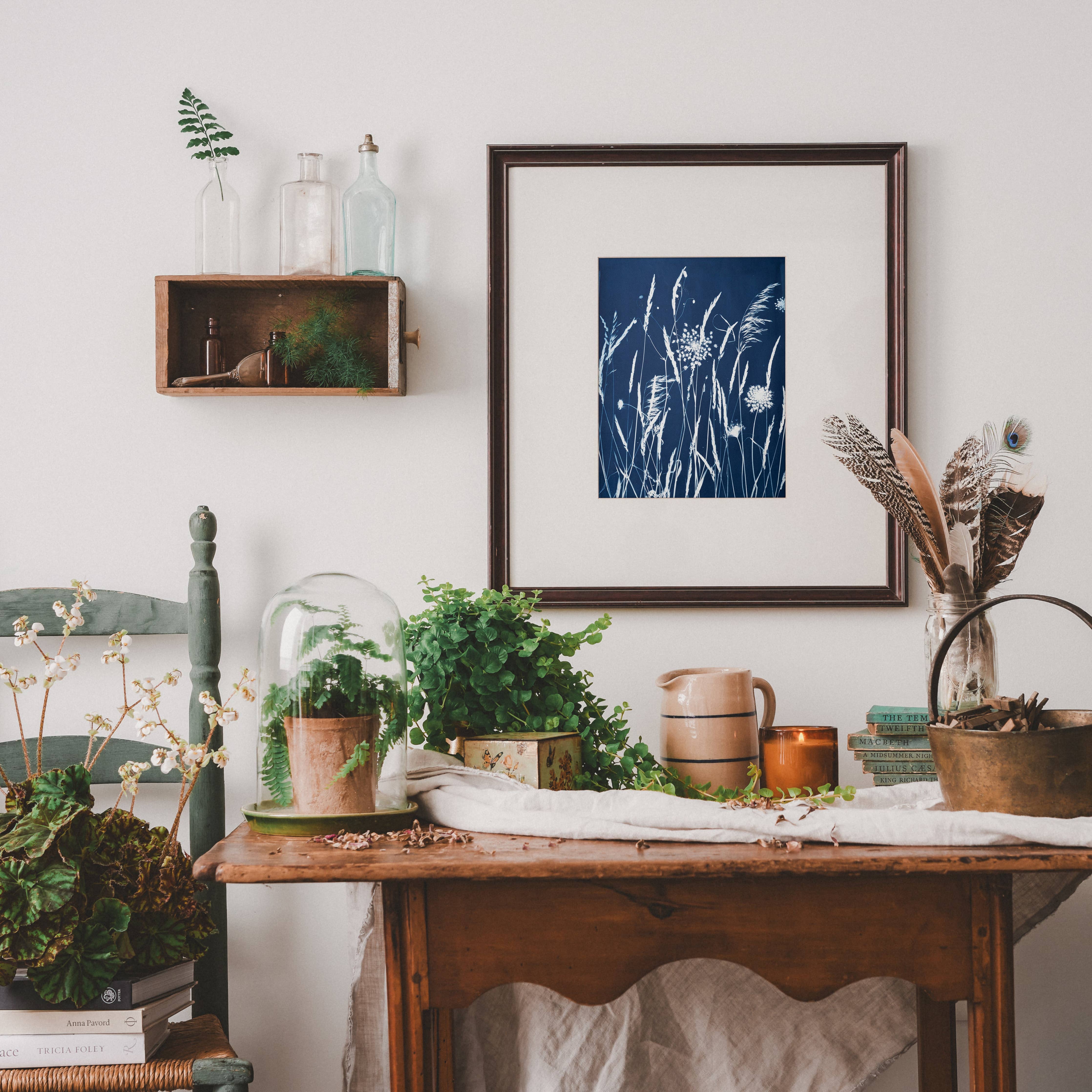 IT FELT SUNDAY | BOTANICAL CYANOTYPE ART PRINT