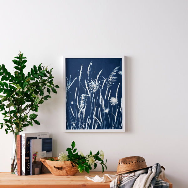 IT FELT SUNDAY | BOTANICAL CYANOTYPE ART PRINT