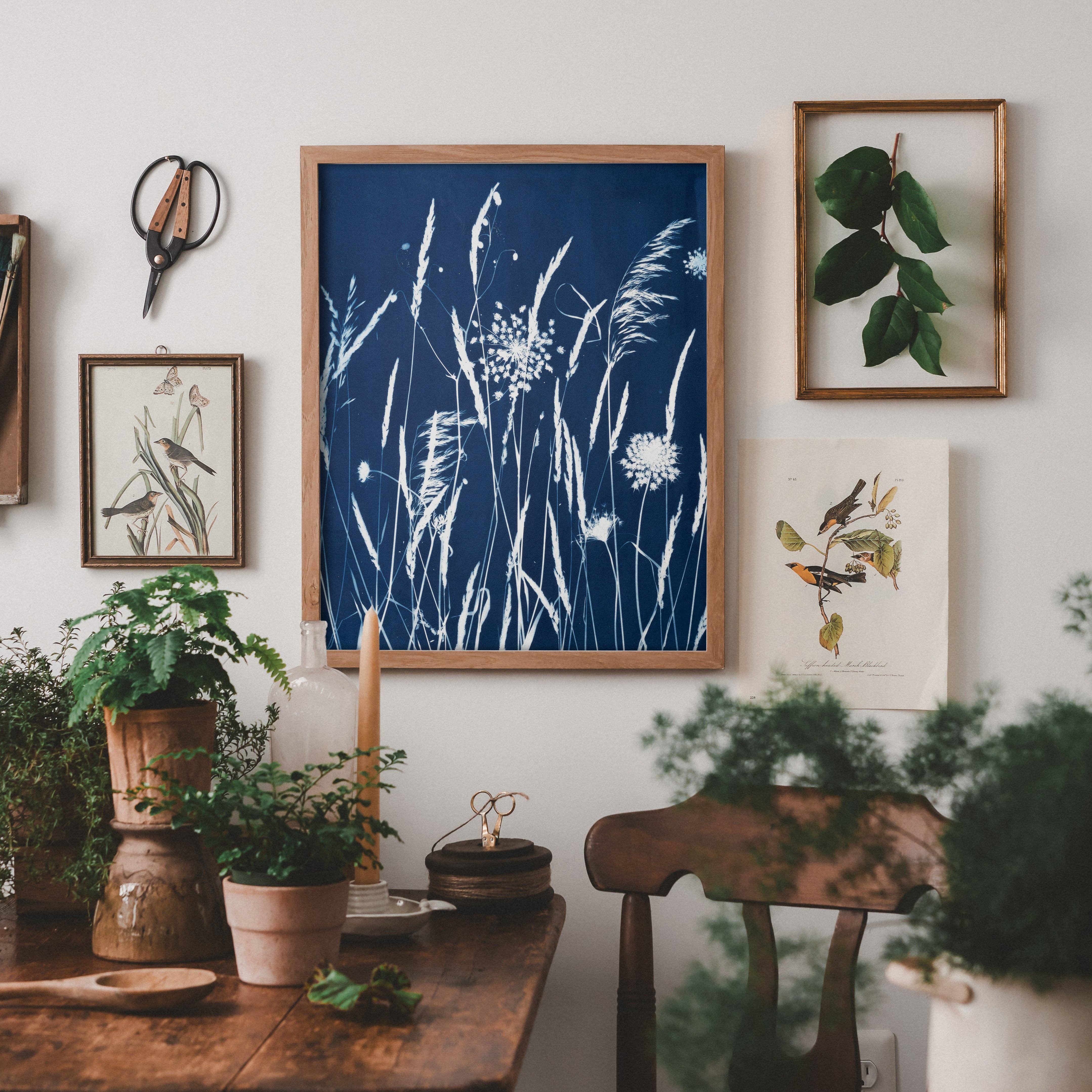 IT FELT SUNDAY | BOTANICAL CYANOTYPE ART PRINT
