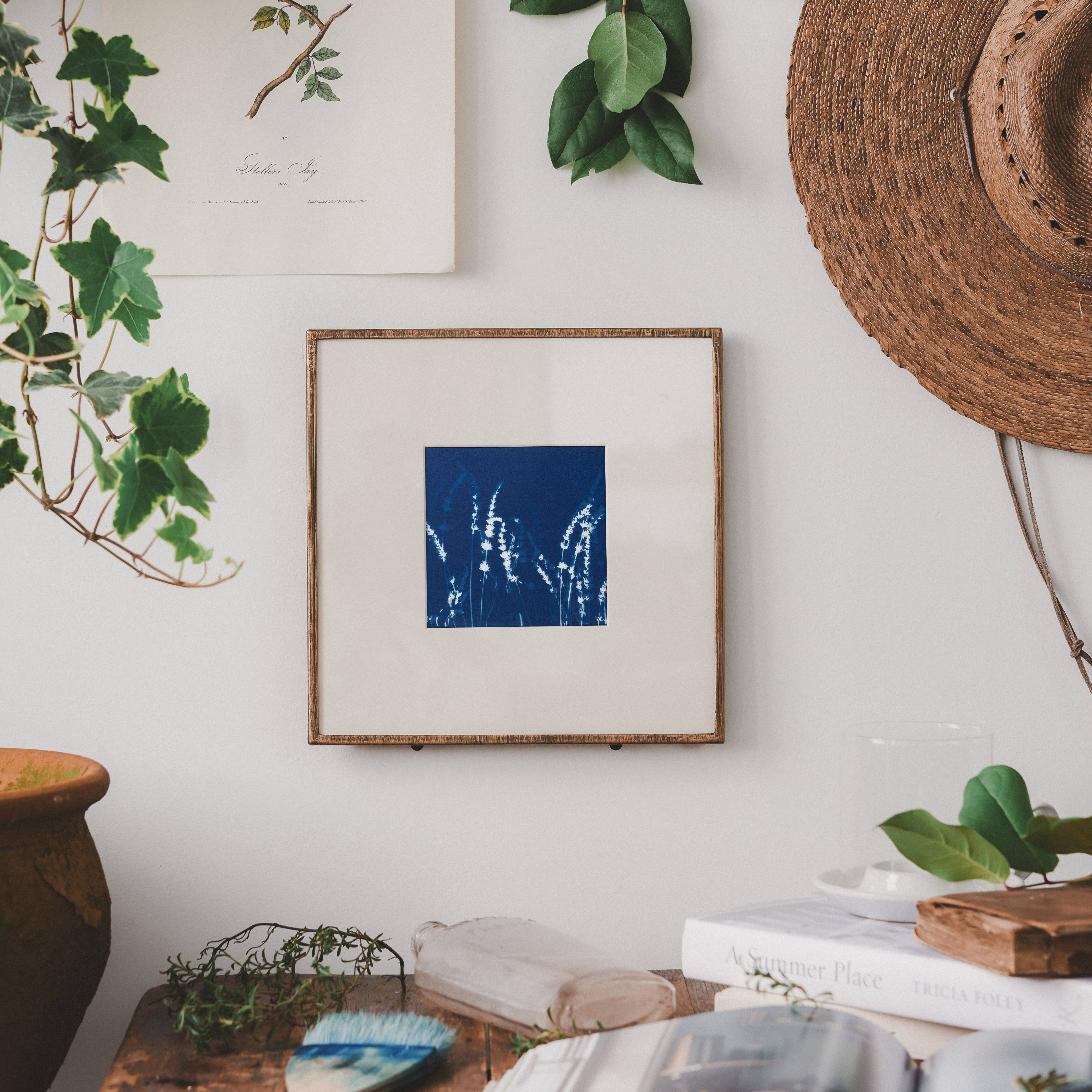 LOST IN THE LAVENDER NO. 5 | BOTANICAL CYANOTYPE ART PRINT