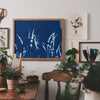 LOST IN THE LAVENDER NO. 5 | BOTANICAL CYANOTYPE ART PRINT
