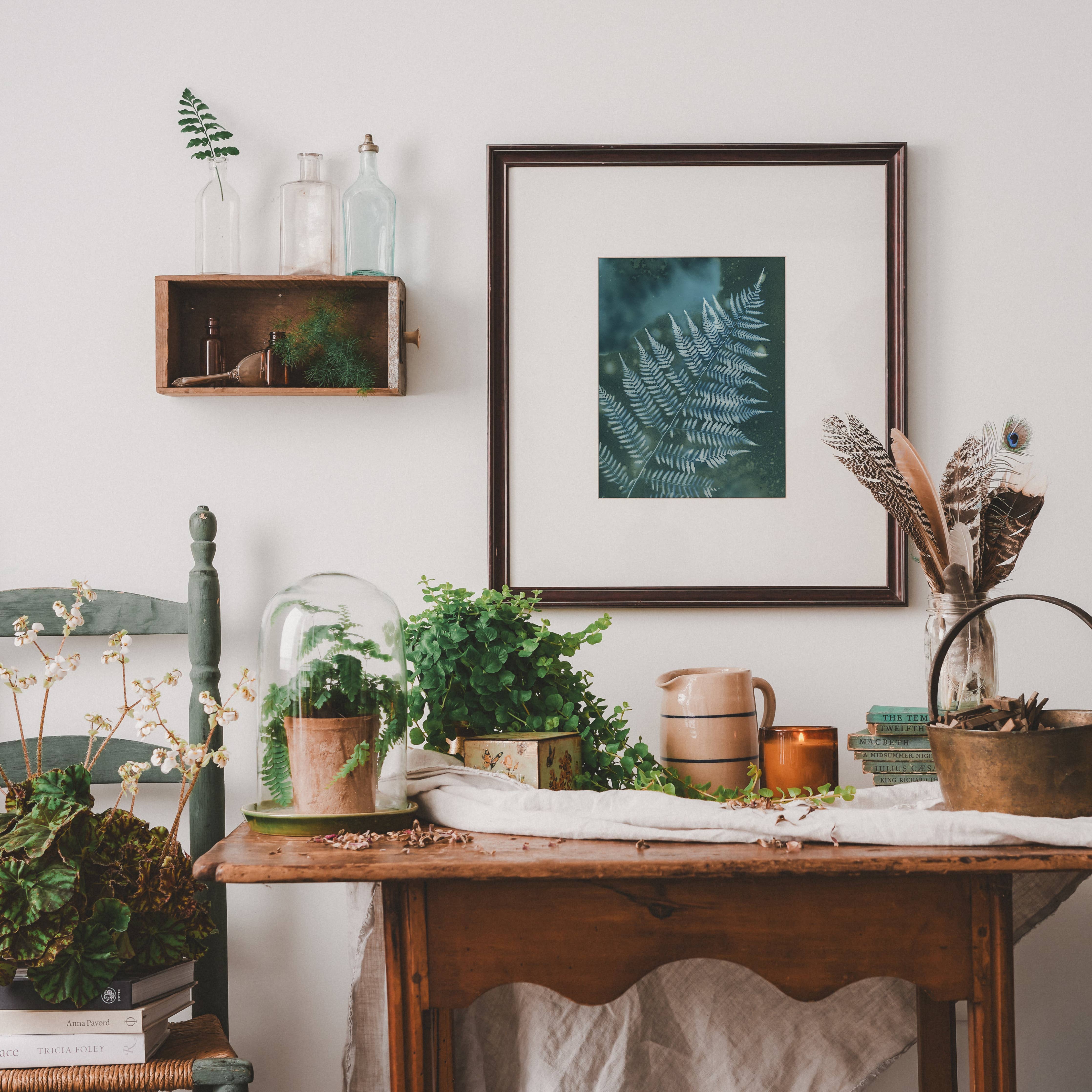 RAINY DAY FERN | BOTANICAL CYANOTYPE ART PRINT